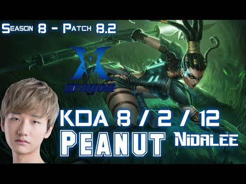 KZ Peanut NIDALEE vs XIN ZHAO Jungle - Patch 8.2 KR Ranked