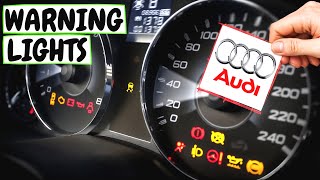 Audi Warning lights Explained: A3, A4, Q5, A1 Flashing, Oil Pressure, EPC, ABS Meanings How fix it?