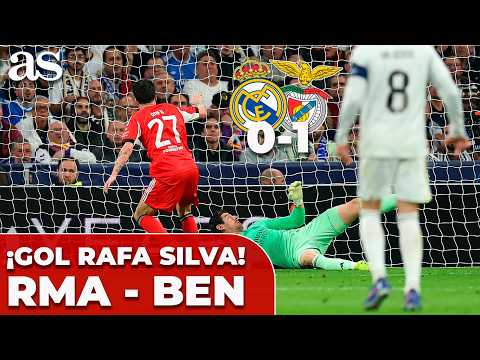 ¡GOL de RAFA SILVA para igualar la eliminatoria! | REAL MADRID 0 - BENFICA 1 | RUBÉN MARTÍN