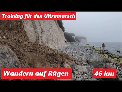 46 km Wanderung auf Rügen  inklusive Kreideküste von Sassnitz bis Lohme !  März 2022