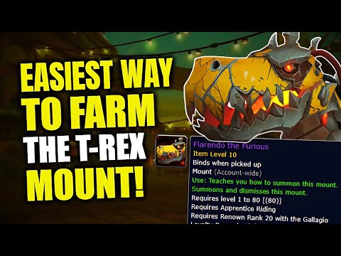 Easiest Way To Get The New T-REX Mount! Flarendo the Furious Mount Guide | WoW TWW 11.1 | Undermine
