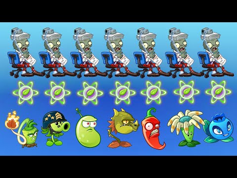 PvZ 2 Custom , All plant level Max M200 with 1 5 PF Vs ZCorp Chair Racer  which one is better??