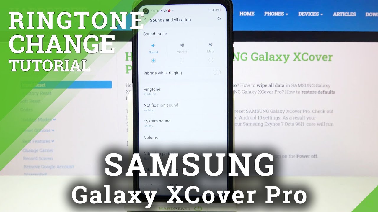 How to Change Ringtone in Samsung Galaxy XCover Pro – Set Up New Sound of Incoming Calls and Texts