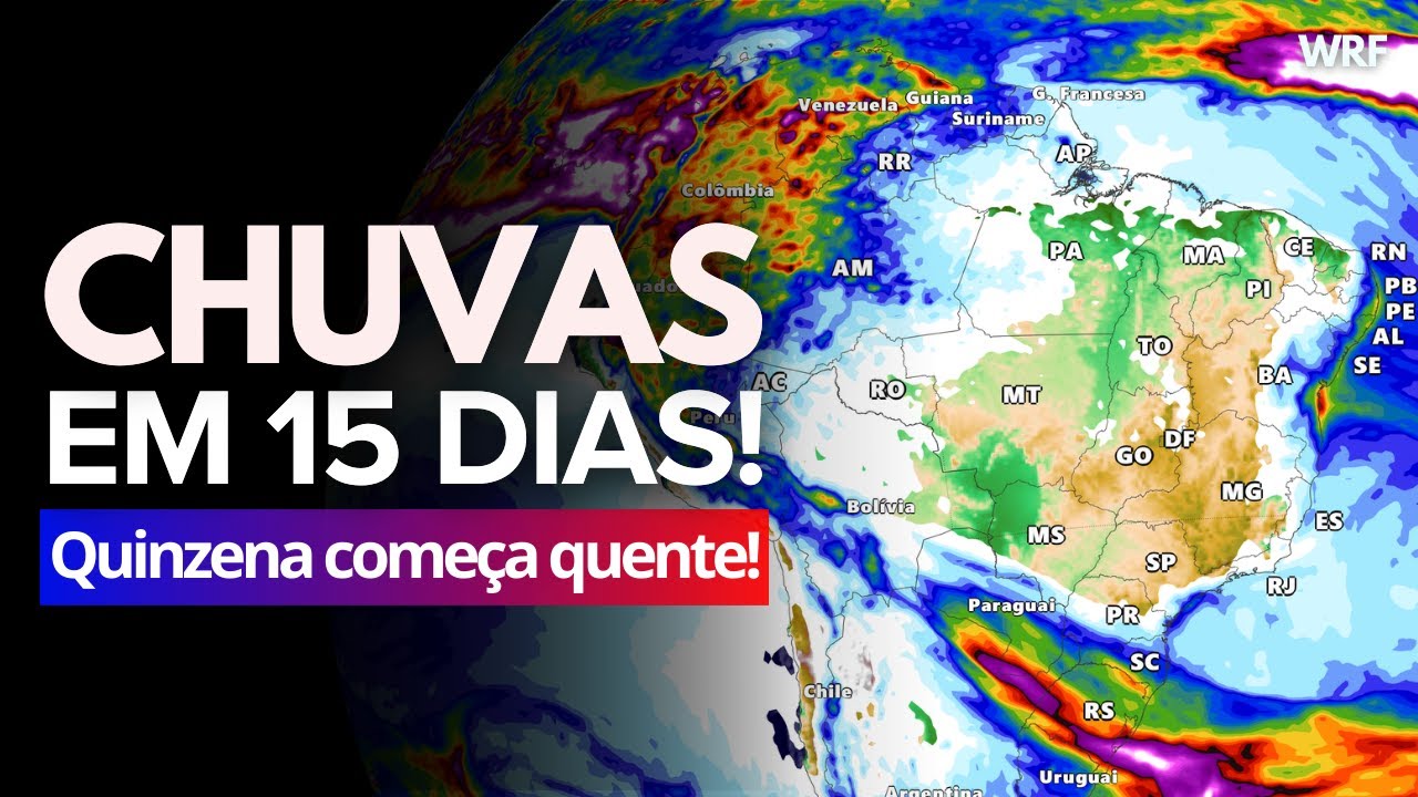 15/08/24 🔴 PREVISÃO DA 2º QUINZENA DE AGOSTO BRASIL: EXTRAORDINÁRIA ONDA DE CALOR