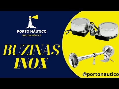 Buzinas em Aço Inox (corneta e caracol)