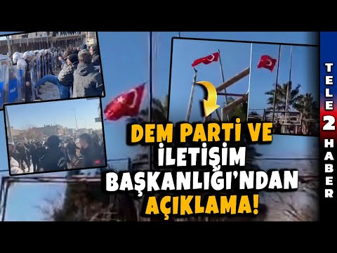Nusaybin'de Türk Bayrağı'nı indirdiler! Provokasyona tepkiler peş peşe geldi!