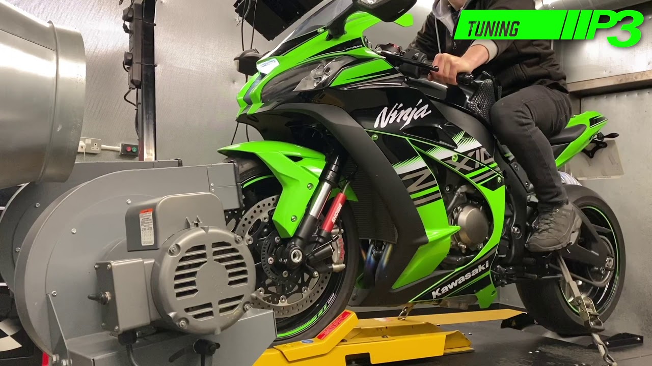 Kawasaki ZX10R Full custom ECU mapping, K&N air filter, Spark Silencer and De CAT, P3 Tuning