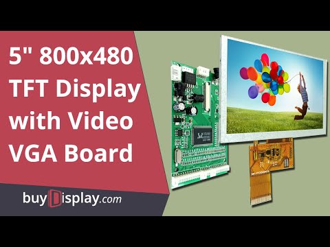 5 IPS LCD Screen TFT Module,800X480 VGA Video AV Driver Board