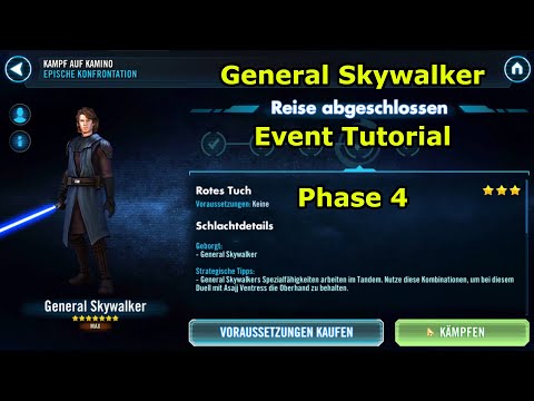 Clash on Kamino/Kampf auf Kamino Phase 4 - General Skywalker Event Tutorial - SWGoH Deutsch