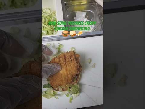 How Sonic Prepares Crispy Chicken Sandwiches 🥓🍔