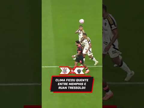 Memphis Depay e Ruan Tressoldi se envolveram nessa treta #corinthians #atleticomineiro #memphis