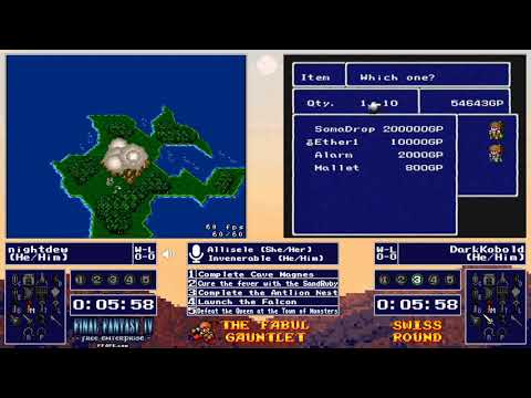 FF4FE Fabul Gauntlet Swiss Round 1 - nightdew VS DarkKobold