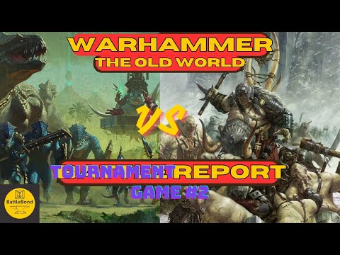 Lizardmen vs Ogre Kingdoms Warhammer the Old World Tournament Battle Report