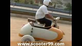 preview picture of video 'Our First Vespa scooter sidecar'