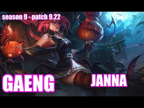 【KRチャレ・Teddy,Faker】DFM GAENG ジャンナ(Janna) VS GorillA タムケンチ(Tahm Kench) SUP - Patch9.22 KR Ranked【LOL】