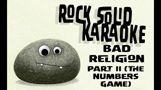 Bad Religion - Part II (The Numbers Game) (karaoke)