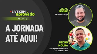 Live com Aprovado - Pedro Moura - 274º lugar Auditor-Fiscal do Trabalho MTE