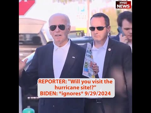 BIDEN: ignores hurricane question; 2nd Gentleperson masculinity; Do we believe her now?
