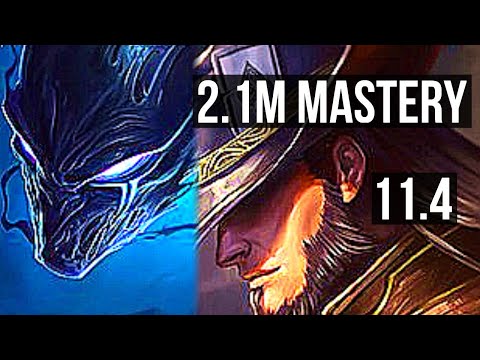 NOCTURNE vs TWISTED FATE (MID) | 11/1/2, 2.1M mastery, 1100+ games, Godlike | KR Diamond | v11.4