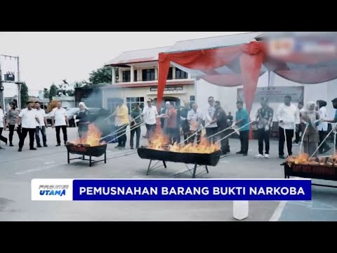 POLRES LANGSA MUSNAHKAN PULUHAN KILO NARKOBA