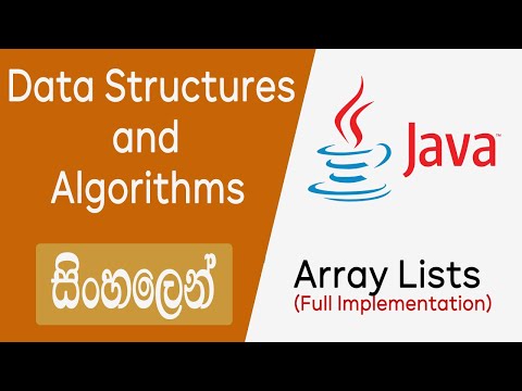 Arraylists Data Structures And Algorithms Sinhala Dynamic Array