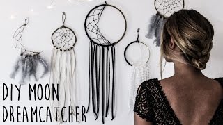 DIY: How To Make A Crescent Moon Dreamcatcher