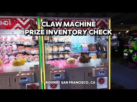 Round1 Stonestown Claw machine inventory check - San Francisco