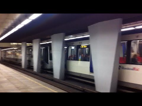 RET Metro Type T & Combi Type R op Eendrachtsplein!! lijn B & lijn C