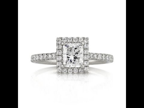 1.45ct Princess Cut Diamond Engagement Anniversary Ring-Mark Broumand