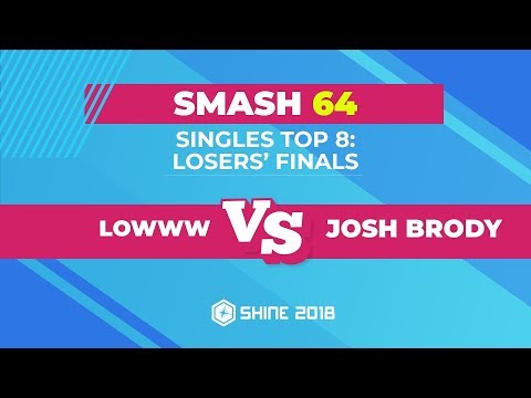 Lowww vs Josh Brody - Smash 64 Singles Top 8: Losers' Finals - Shine 2018