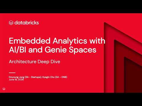 Watch: Embedded Analytics with Databricks AI/BI