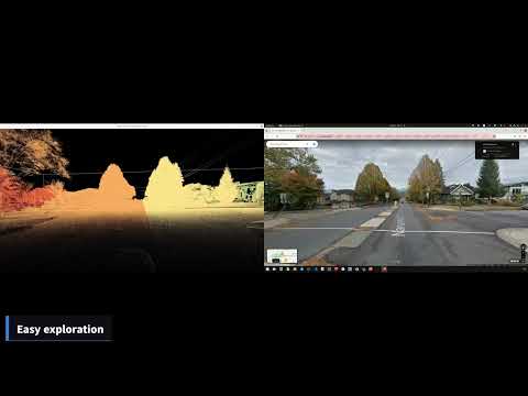 Google Street View and VTK for pointcloud exploration