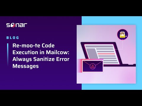 Re-moo-te Code Execution in Mailcow: Always Sanitize Error Messages