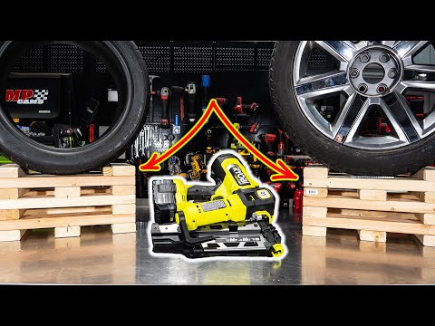 You NEED These! How To Make Wheel Cribs with the RYOBI 18V Framing Nailer [PBL345]
