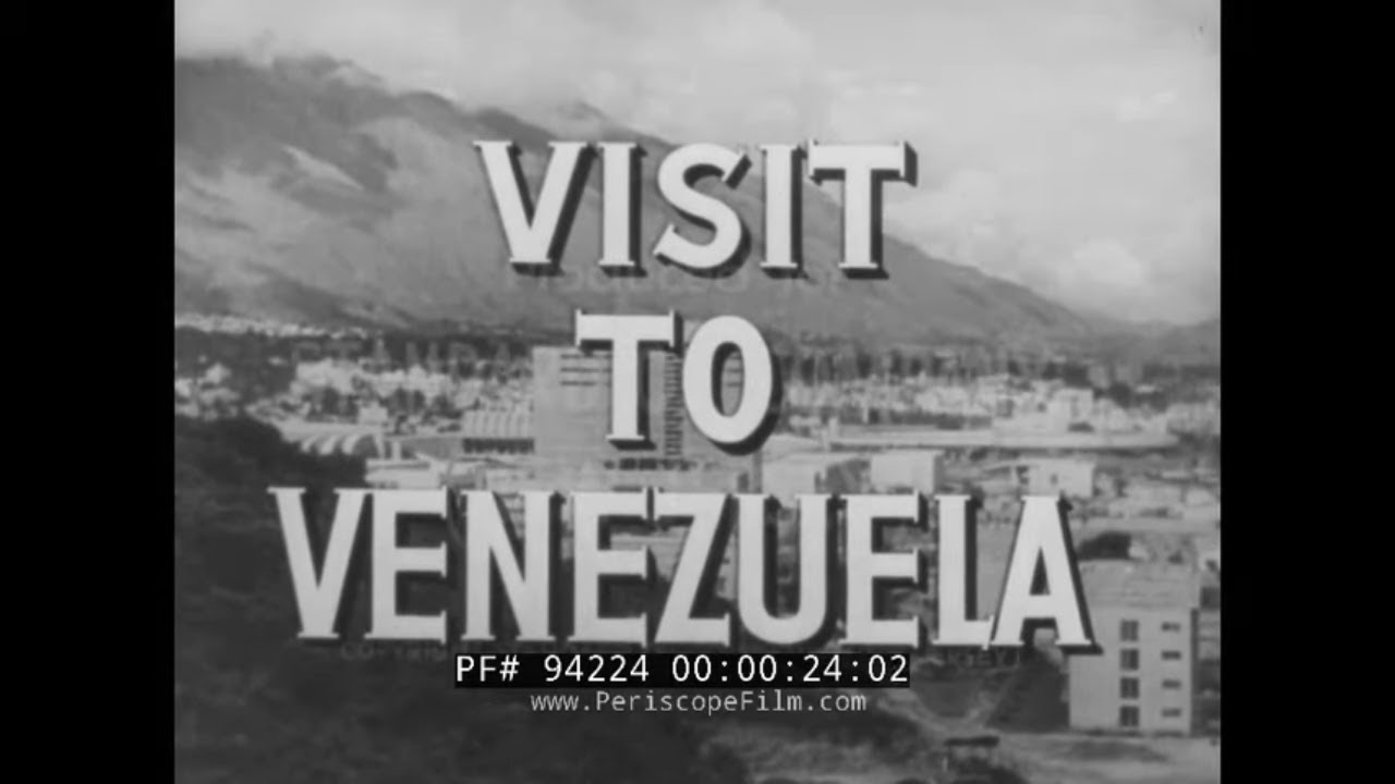 " JOURNEY TO VENEZUELA " 1950s STANDARD OIL CO. TRAVELOGUE FILM   CARACAS 94224