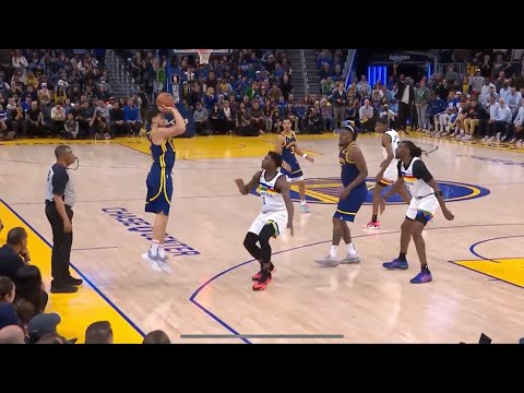 Klay Thompson hits an insane 3 then talks trash to the Timberwolves bench! || 22-23 season