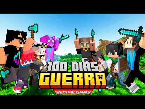 SOBREVIVI 100 DIAS NO MINECRAFT GUERR4 - O FILME