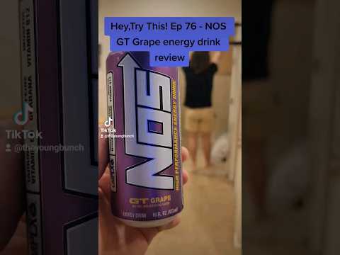 Hey, Try This! Ep 76 - NOS GT GRAPE Energy drink review #shorts #nos #review