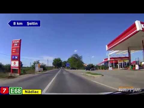 DN7 (E68): Arad - Nădlac (Timelapse 2x - Real sound)