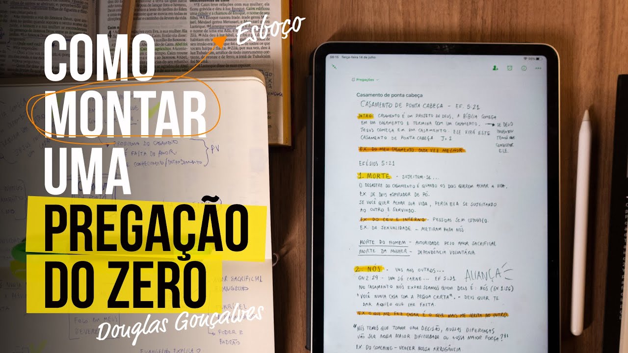 COMO MONTAR UMA PREGAÇÃO DO ZERO - Douglas Gonçalves