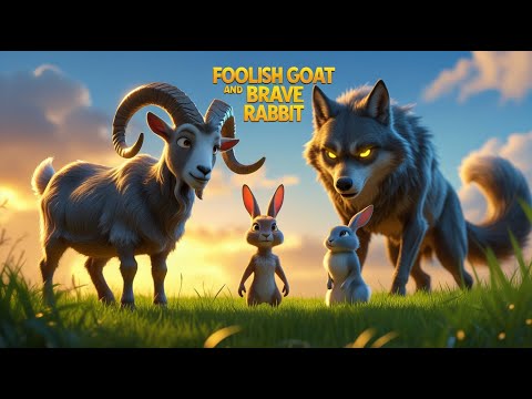 The Foolish Goat And Brave Rabbit | Moral Story For Kids | English Story