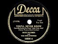 1943 OSCAR-WINNING SONG: You’ll Never Know - Dick Haymes & the Song Spinners