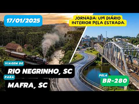 Diário de viagem: Rio Negrinho, SC para Mafra, SC (BR-280 - 17/01/2025 - parte 3) #roadtrip