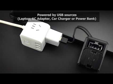 JJC DCH Series USB Dual Battery Charger for Ricoh/Canon/Fujifilm/Nikon/Sony/Panasonic/Olympus