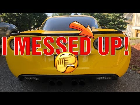 Installing New Taillights on My C6 Z06