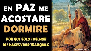 En paz me acostaré, y asimismo dormiré, porque solo tú, Señor, me haces vivir tranquilo 🕯 ✪