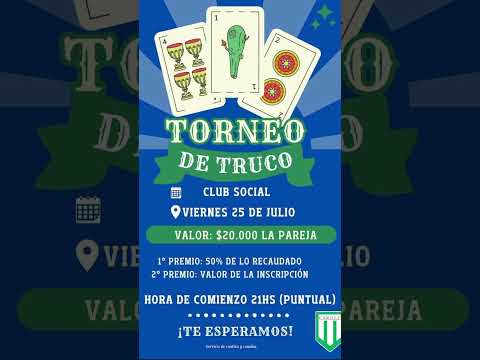 Viernes 25/07/25. 21 hs. Los Conquistadores, Prov. de Entre Rios. #locosxeltruco #truco