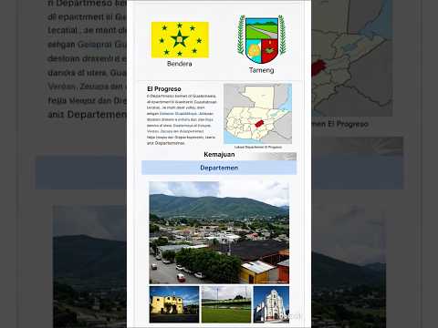 Deskripsi, Bendera, Tameng, dan Berbagai Tempat Departemen Guatemala Ke-5=El Progreso #guatemala
