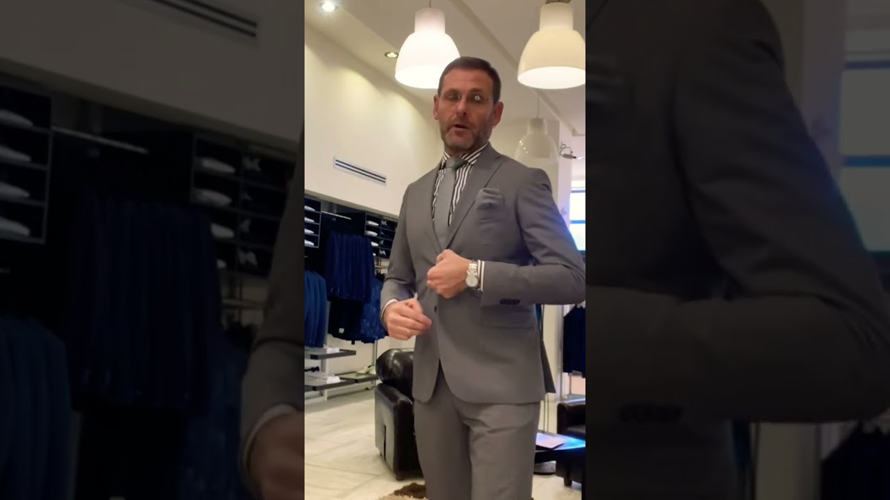 Pillole di Stile | Abito Uomo | Grigio Fango | 2 bottoni Slim