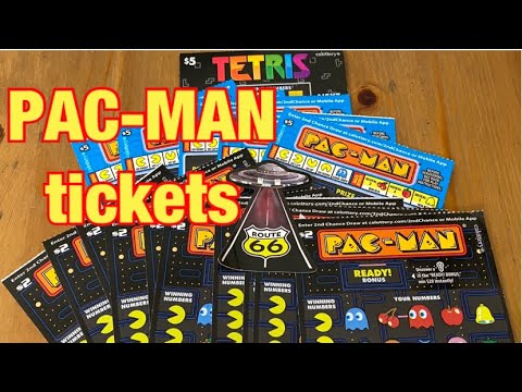 Pac-Man & Tetris Tickets‼️ California Lottery Scratchers🤞🍀🍀🍀